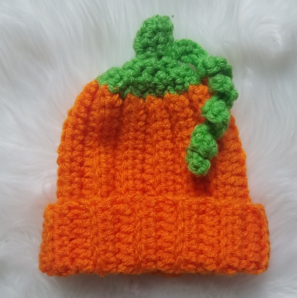 Other - Handmade Crochet Hat  Pumpkin Newborn